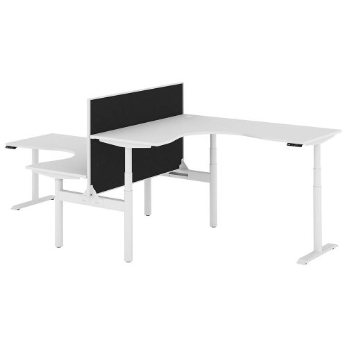 Altura Electric Height Adjustable T Pod 2P Workstation with Screen