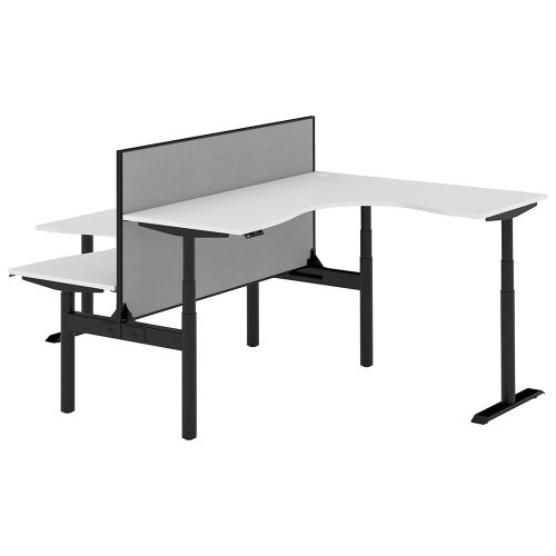 Altura Electric Height Adjustable T Pod 2P Workstation with Screen