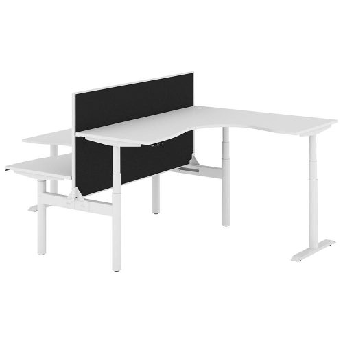 Altura Electric Height Adjustable T Pod 2P Workstation with Screen