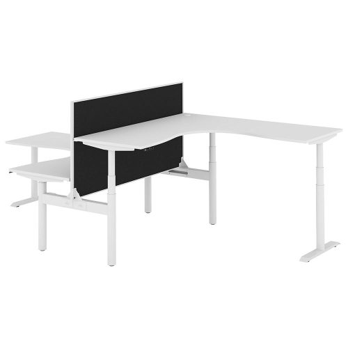 Altura Electric Height Adjustable T Pod 2P Workstation with Screen