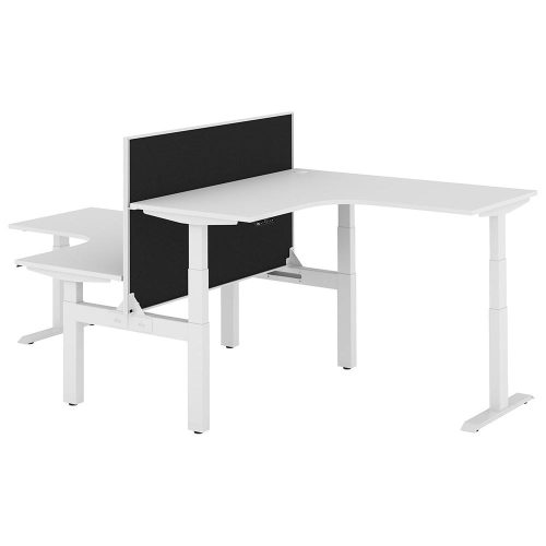 Altura Electric Height Adjustable T Pod 2P Workstation with Screen
