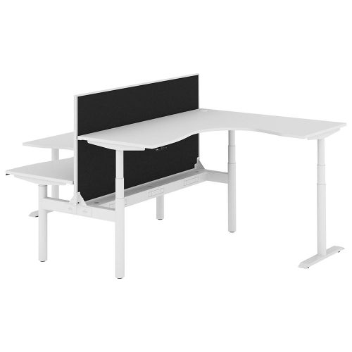 Altura Electric Height Adjustable T Pod 2P Workstation with Screen