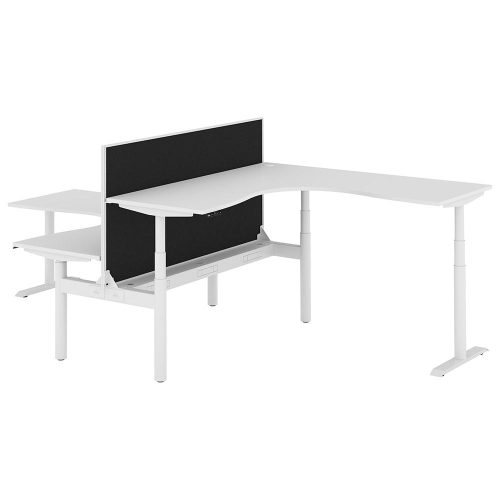 Altura Electric Height Adjustable T Pod 2P Workstation with Screen
