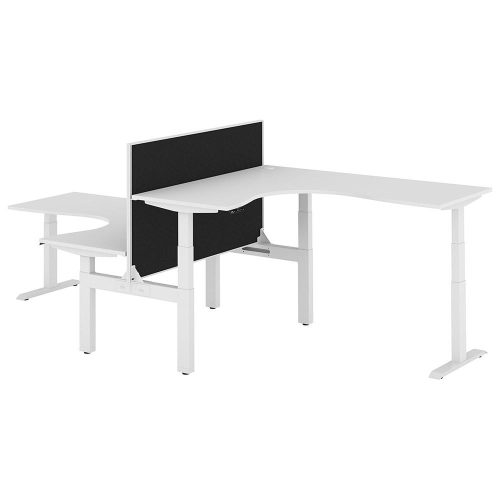 Altura Electric Height Adjustable T Pod 2P Workstation with Screen