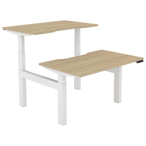 Altura Electric Height Adjustable Back-to-Back 2P Workstation (No Screen)
