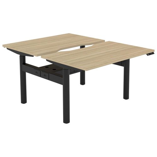 Altura Electric Height Adjustable Back-to-Back 2P Workstation (No Screen)