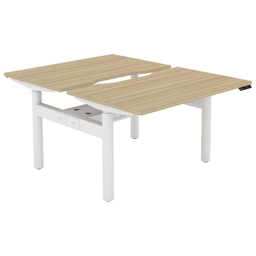 Altura Electric Height Adjustable Back-to-Back 2P Workstation (No Screen)