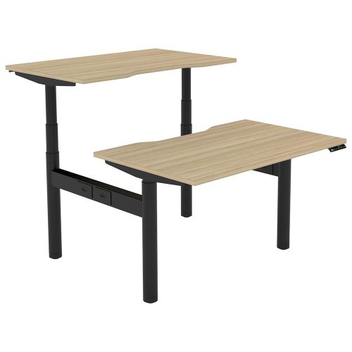 Altura Electric Height Adjustable Back-to-Back 2P Workstation (No Screen)