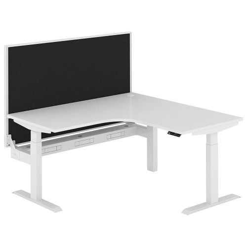 Altura Electric Height Adjustable L Shape Workstation with Screen