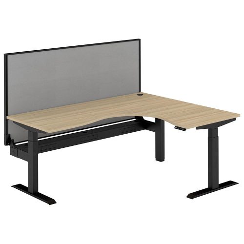 Altura Electric Height Adjustable L Shape Workstation with Screen