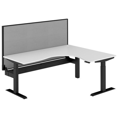 Altura Electric Height Adjustable L Shape Workstation with Screen