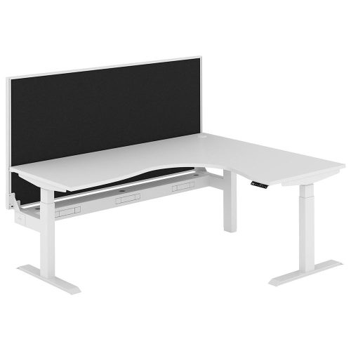 Altura Electric Height Adjustable L Shape Workstation with Screen