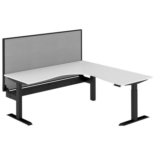 Altura Electric Height Adjustable L Shape Workstation with Screen