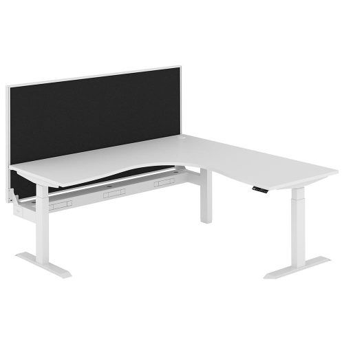 Altura Electric Height Adjustable L Shape Workstation with Screen