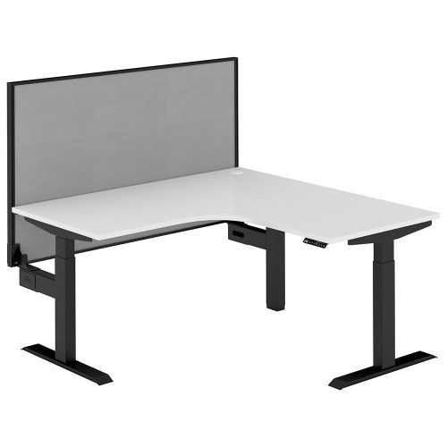 Altura Electric Height Adjustable L Shape Workstation with Screen