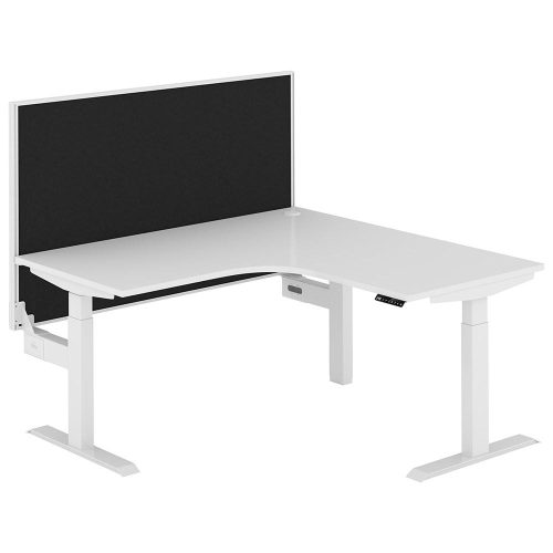 Altura Electric Height Adjustable L Shape Workstation with Screen