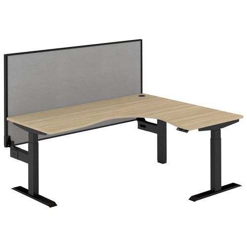 Altura Electric Height Adjustable L Shape Workstation with Screen
