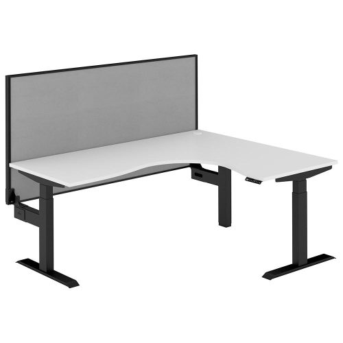Altura Electric Height Adjustable L Shape Workstation with Screen