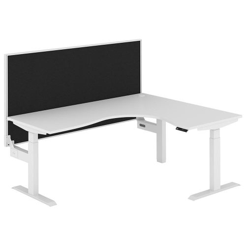 Altura Electric Height Adjustable L Shape Workstation with Screen