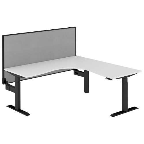 Altura Electric Height Adjustable L Shape Workstation with Screen