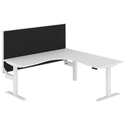 Altura Electric Height Adjustable L Shape Workstation with Screen