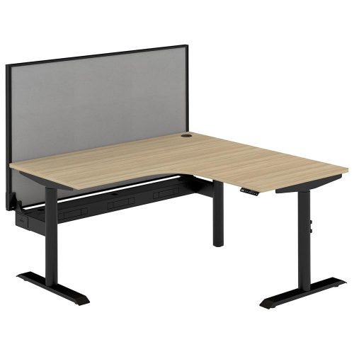 Altura Electric Height Adjustable L Shape Workstation with Screen