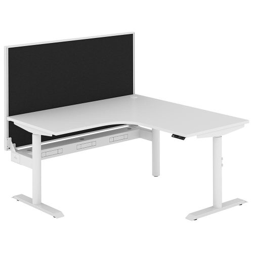 Altura Electric Height Adjustable L Shape Workstation with Screen