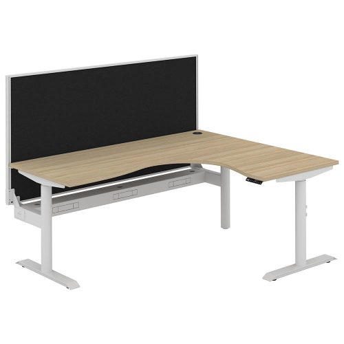 Altura Electric Height Adjustable L Shape Workstation with Screen