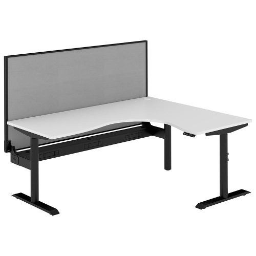 Altura Electric Height Adjustable L Shape Workstation with Screen
