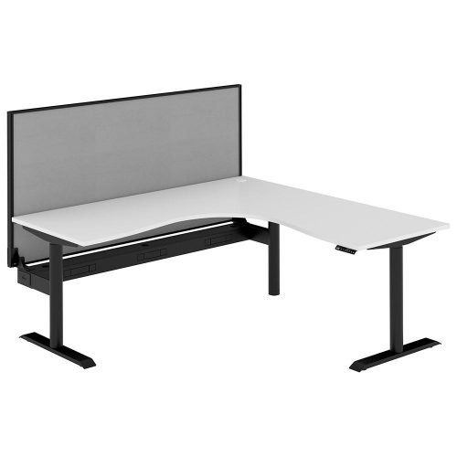 Altura Electric Height Adjustable L Shape Workstation with Screen