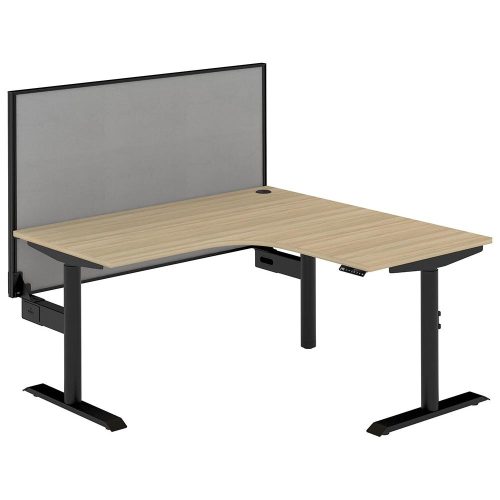 Altura Electric Height Adjustable L Shape Workstation with Screen