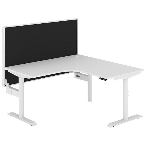 Altura Electric Height Adjustable L Shape Workstation with Screen