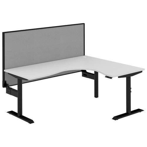 Altura Electric Height Adjustable L Shape Workstation with Screen