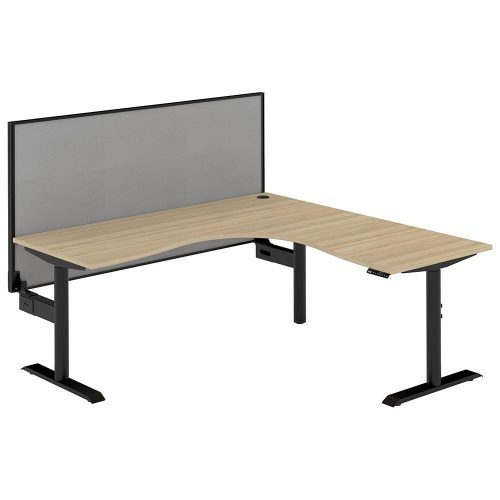 Altura Electric Height Adjustable L Shape Workstation with Screen