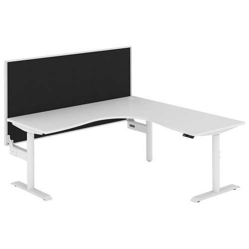 Altura Electric Height Adjustable L Shape Workstation with Screen