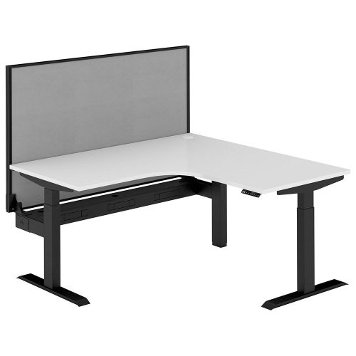 Altura Electric Height Adjustable L Shape Workstation with Screen