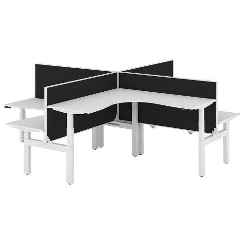 Altura Electric Height Adjustable X Pod 4P Workstation With Screen