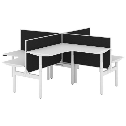 Altura Electric Height Adjustable X Pod 4P Workstation With Screen