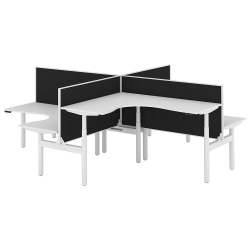 Altura Electric Height Adjustable X Pod 4P Workstation With Screen