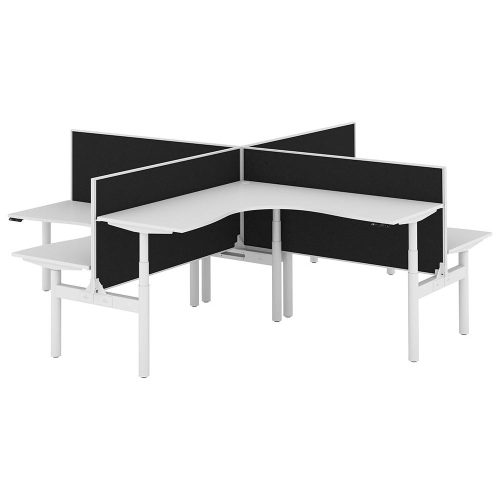 Altura Electric Height Adjustable X Pod 4P Workstation With Screen