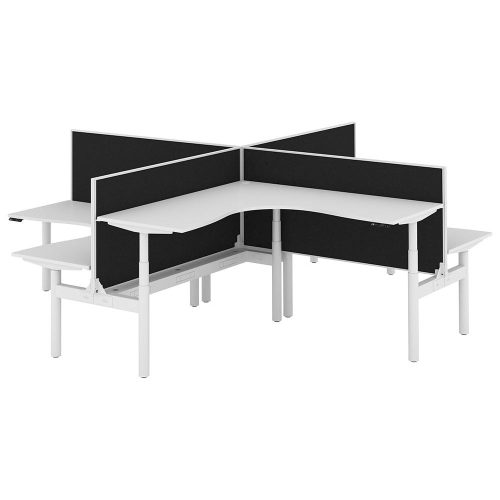 Altura Electric Height Adjustable X Pod 4P Workstation With Screen