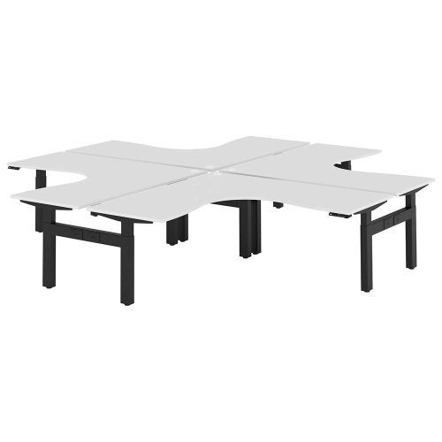 Altura Electric Height Adjustable X Pod 4P Workstation (No Screen)