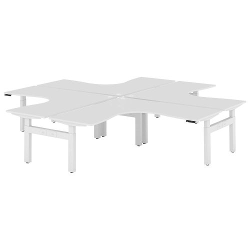 Altura Electric Height Adjustable X Pod 4P Workstation (No Screen)