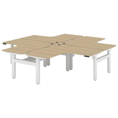 Altura Electric Height Adjustable X Pod 4P Workstation (No Screen)