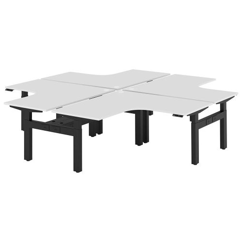 Altura Electric Height Adjustable X Pod 4P Workstation (No Screen)