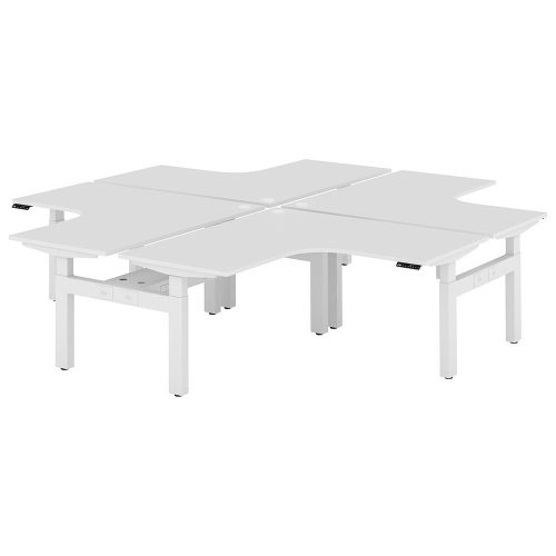 Altura Electric Height Adjustable X Pod 4P Workstation (No Screen)