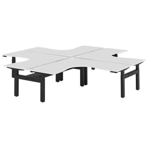 Altura Electric Height Adjustable X Pod 4P Workstation (No Screen)