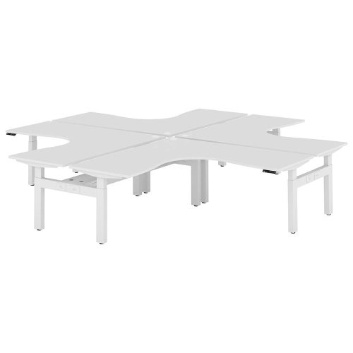 Altura Electric Height Adjustable X Pod 4P Workstation (No Screen)