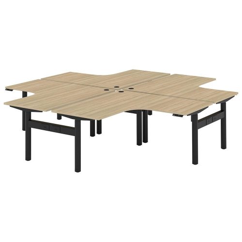 Altura Electric Height Adjustable X Pod 4P Workstation (No Screen)