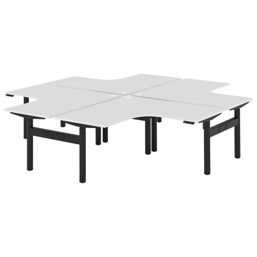Altura Electric Height Adjustable X Pod 4P Workstation (No Screen)